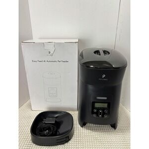 PETLIBRO Easy Feed 4L Automatic Pet Feeder Black Tested Works Good Condition